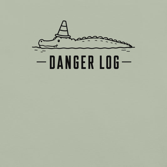 Danger Log Florida alligator graphic in bay