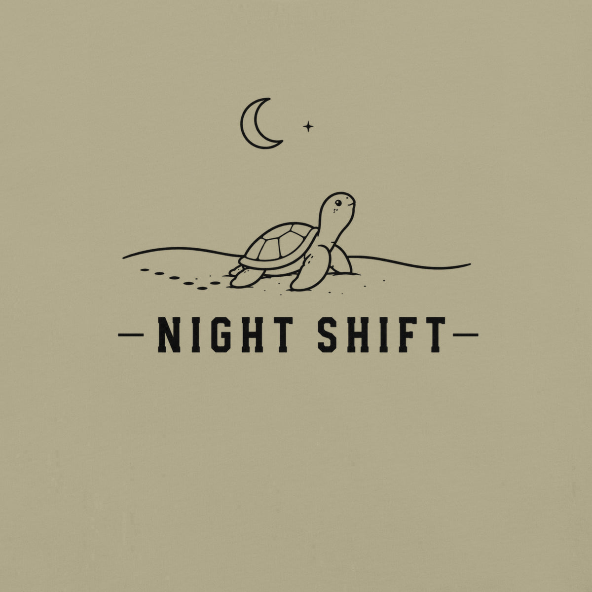 Night Shift Florida wildlife graphic in khaki