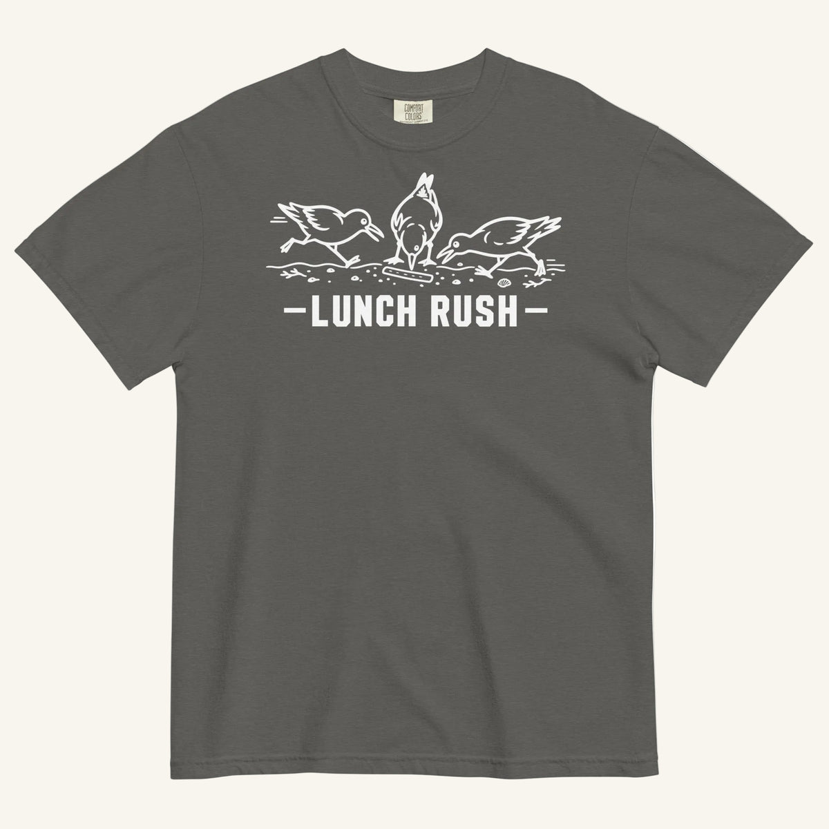 Lunch Rush Florida seagull graphic t-shirt in pepper