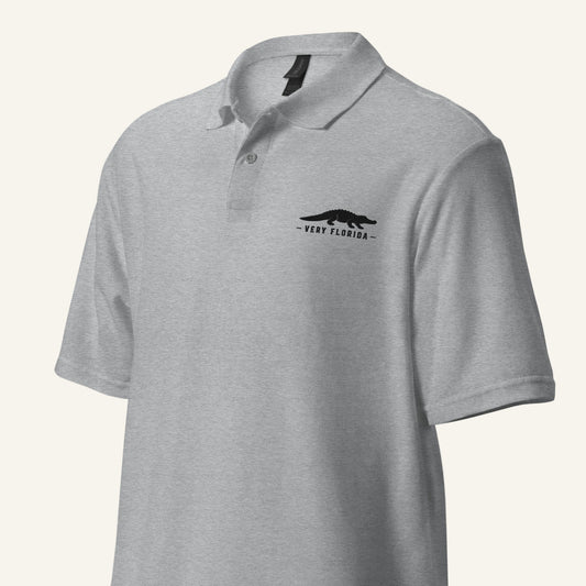 Very Florida Gator Golf Polo in grey