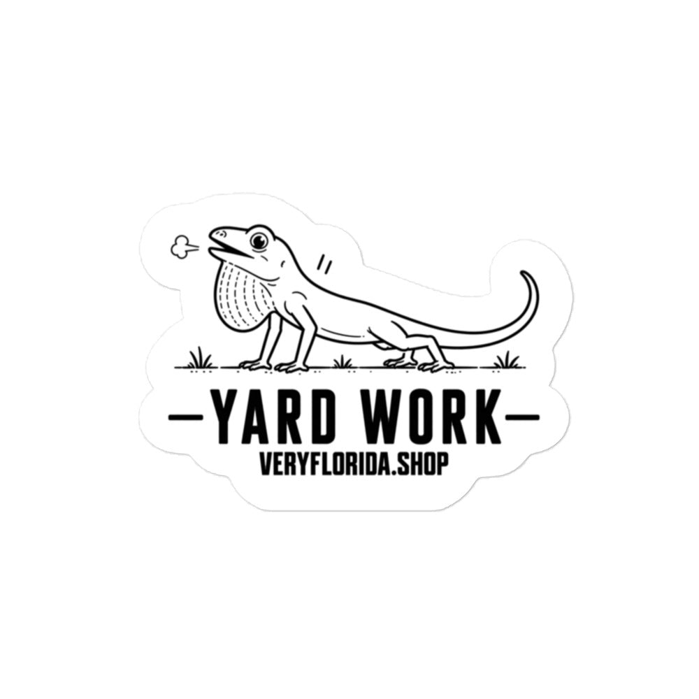 Yard Work Florida ibis sticker