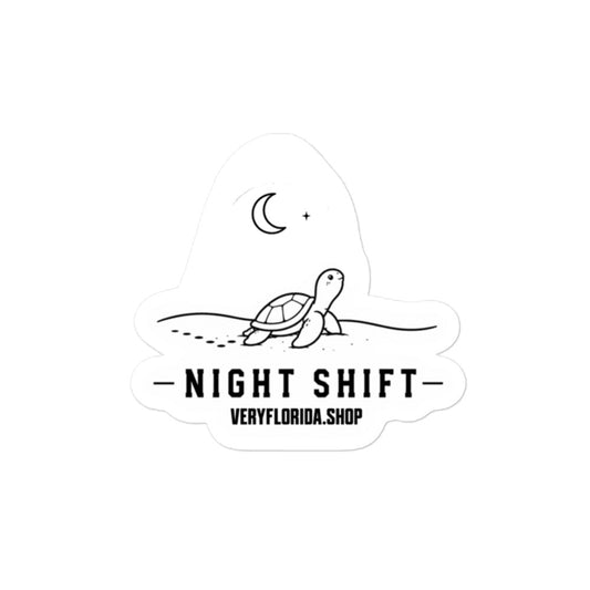 Night Shift Florida wildlife sticker