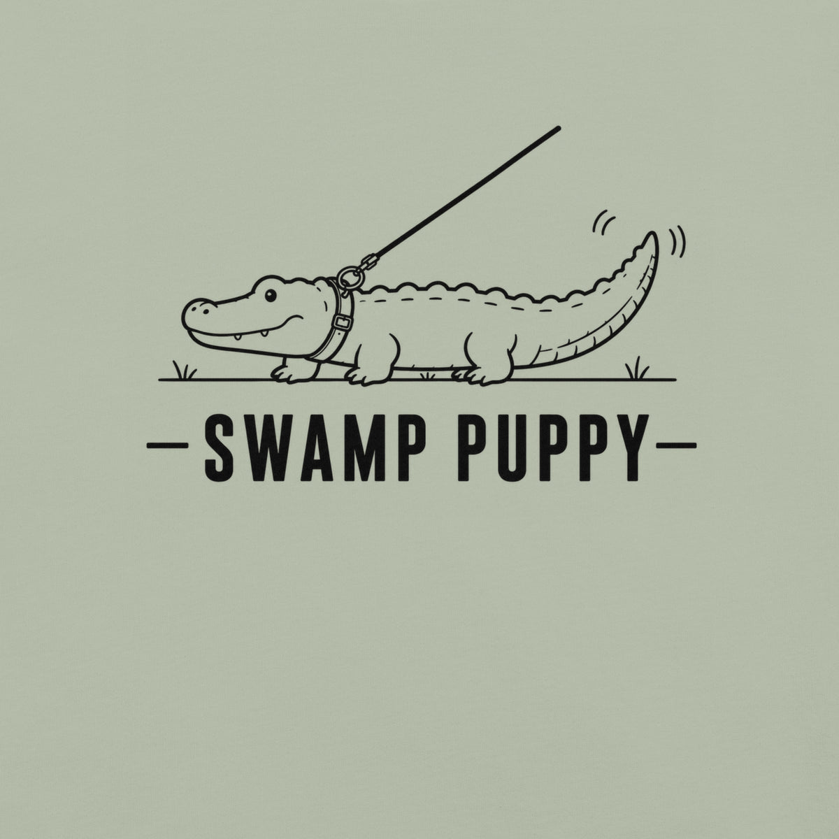 Swamp Puppy Florida alligator graphic in bay