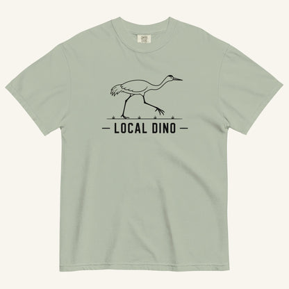 Local Dino Florida sandhill crane graphic t-shirt in bay