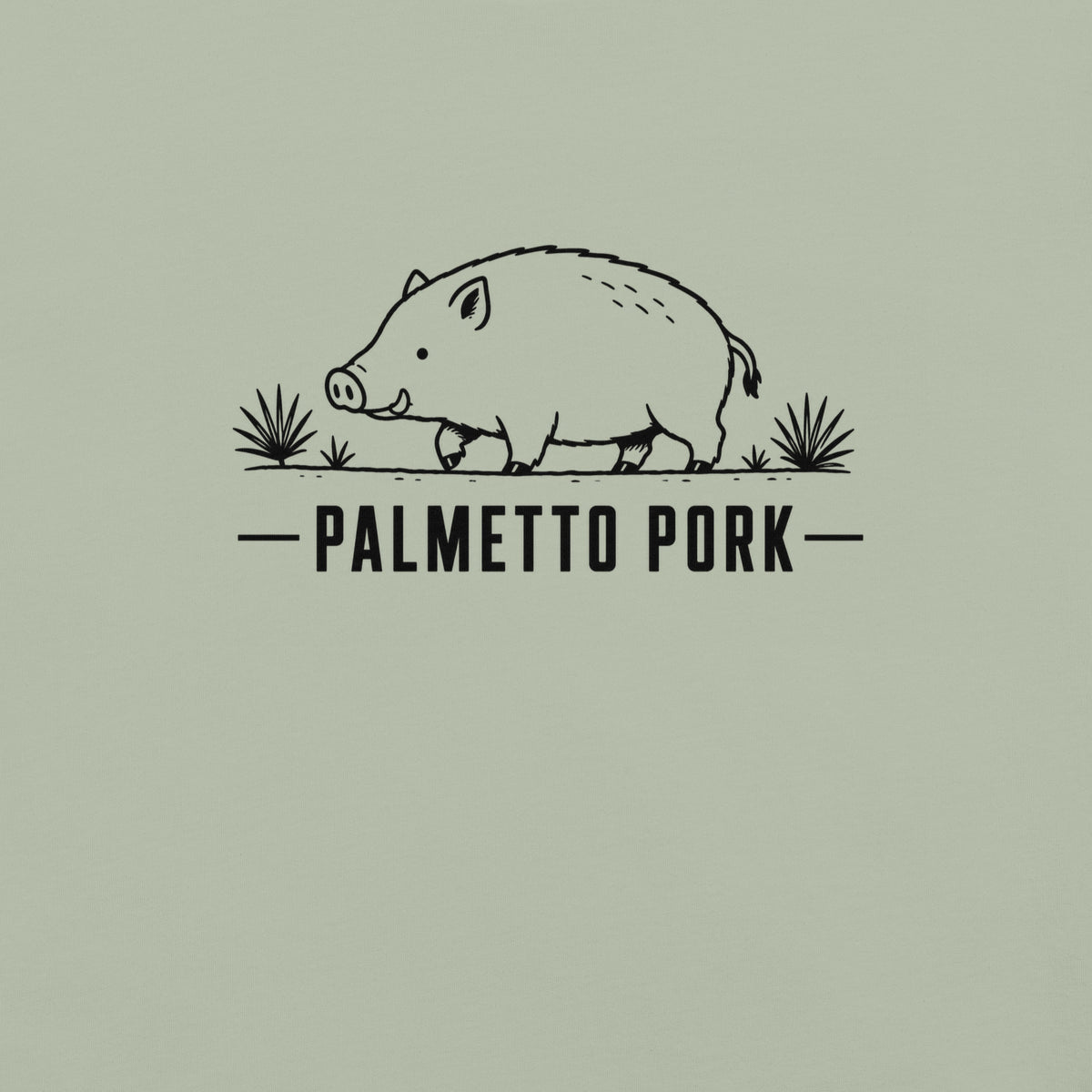 Palmetto Pork Florida boar graphic in bay
