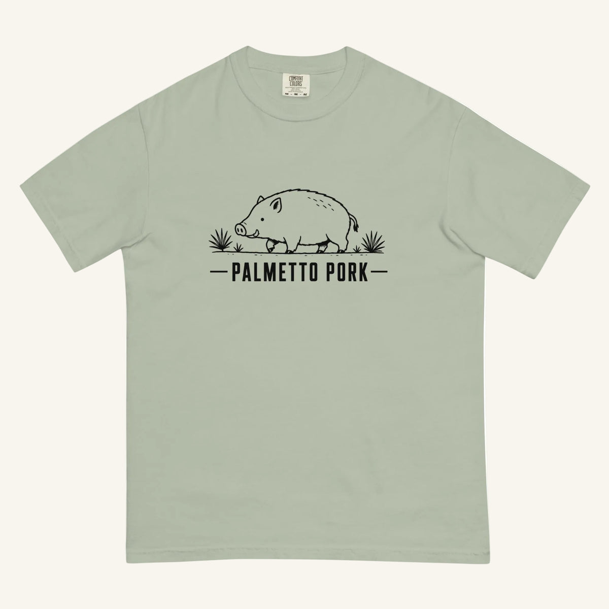 Palmetto Pork Florida boar graphic t-shirt in bay