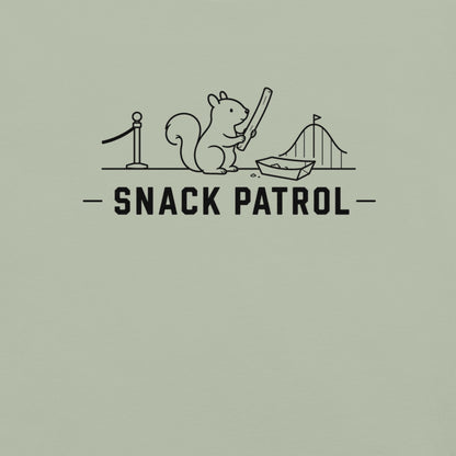 Snack Patrol Florida squirrel graphic in bay