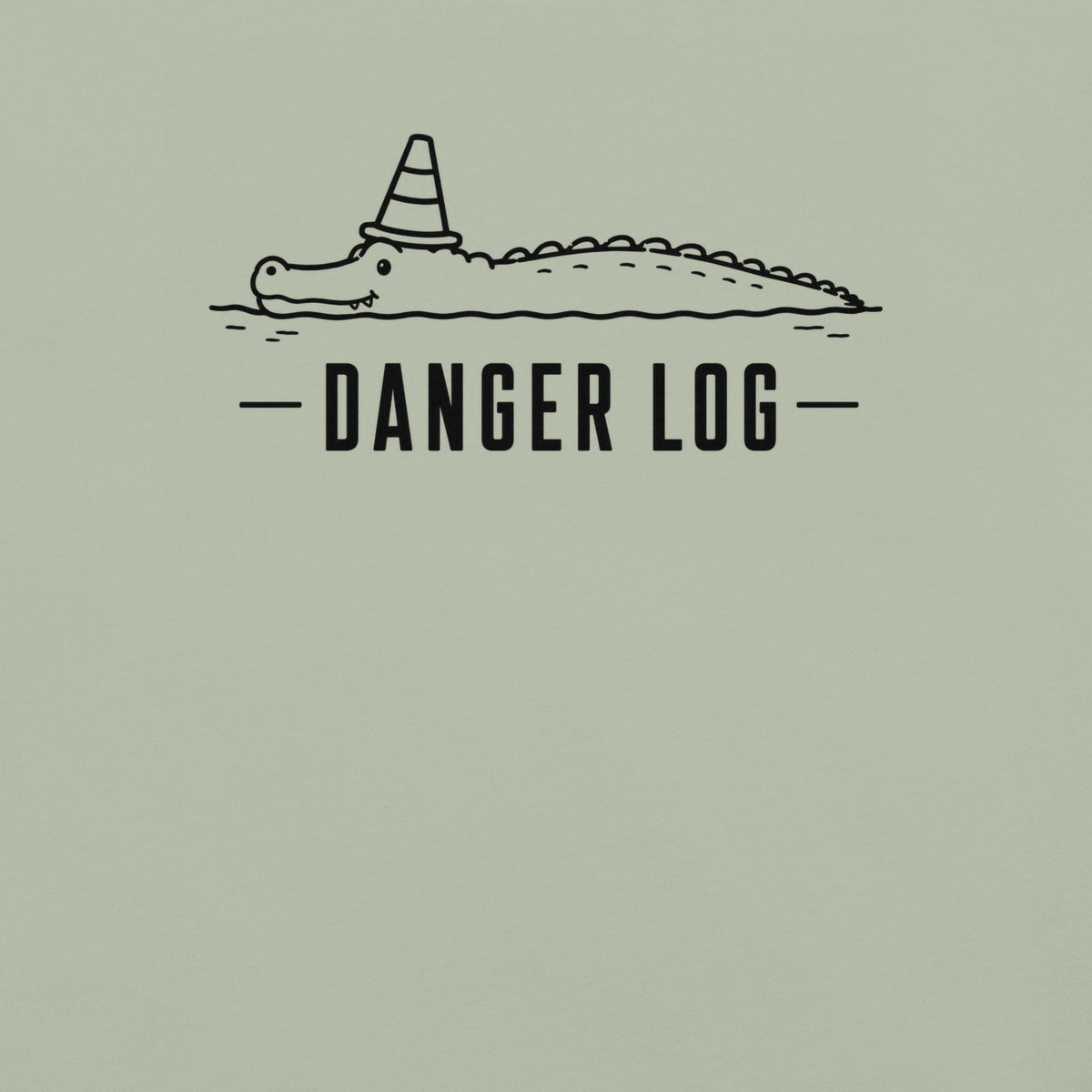 Danger Log Florida alligator graphic in bay