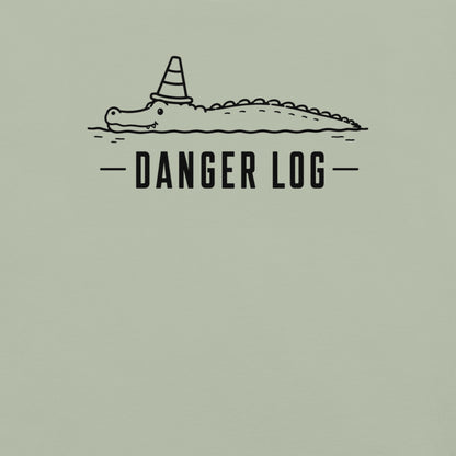 Danger Log Florida alligator graphic in bay