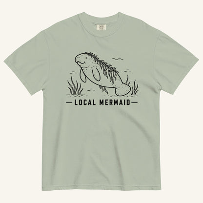 Local Mermaid Florida manatee graphic t-shirt in bay