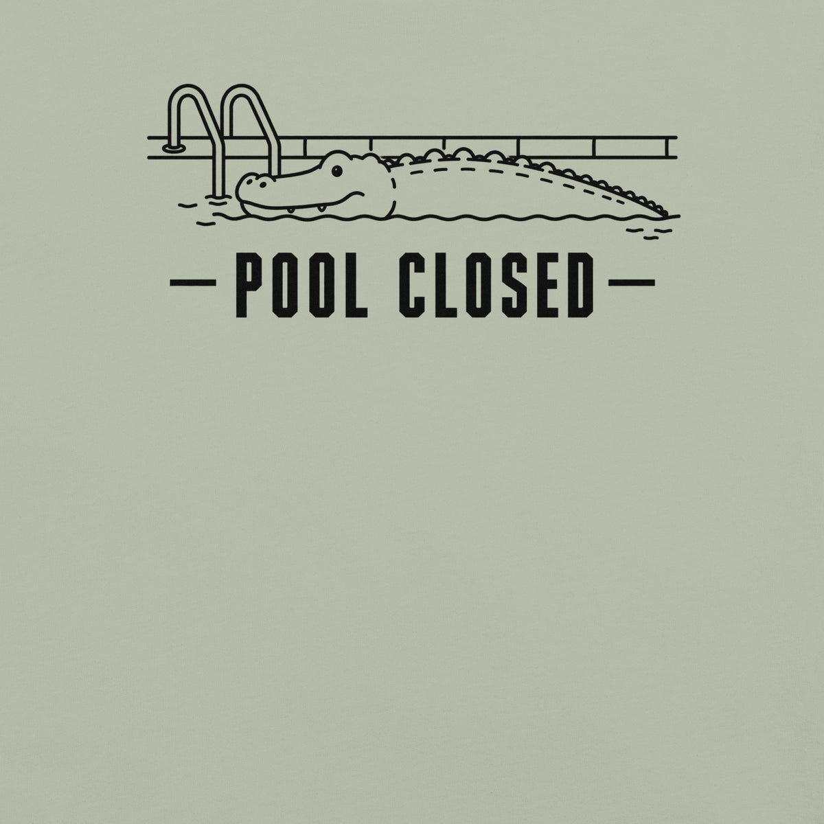 Pool Closed Florida alligator graphic in bay