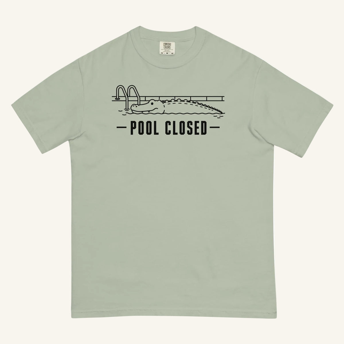 Pool Closed Florida alligator graphic t-shirt in bay