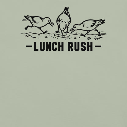 Lunch Rush Florida seagull graphic in bay