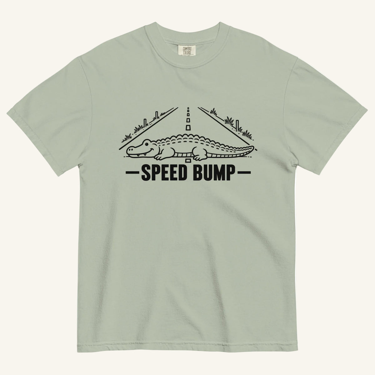 Speed Bump Florida alligator graphic t-shirt in bay
