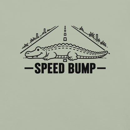Speed Bump Florida alligator graphic in bay