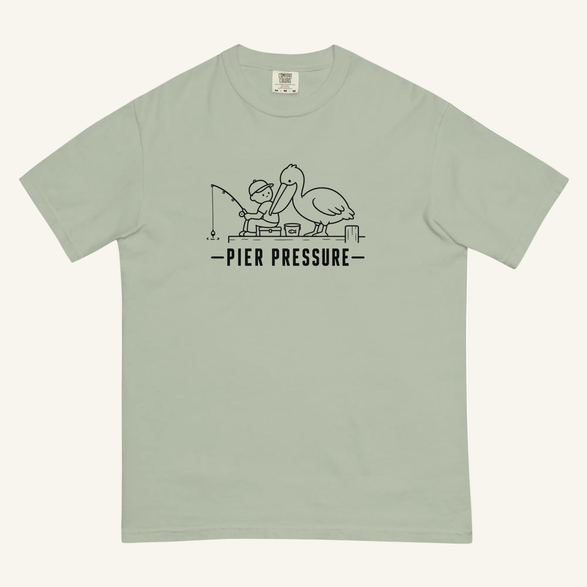Pier Pressure Florida coastal wildlife graphic t-shirt in bay