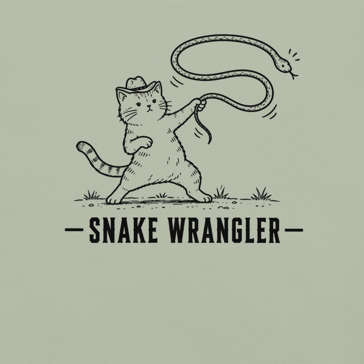 Snake Wrangler Florida snake graphic in bay