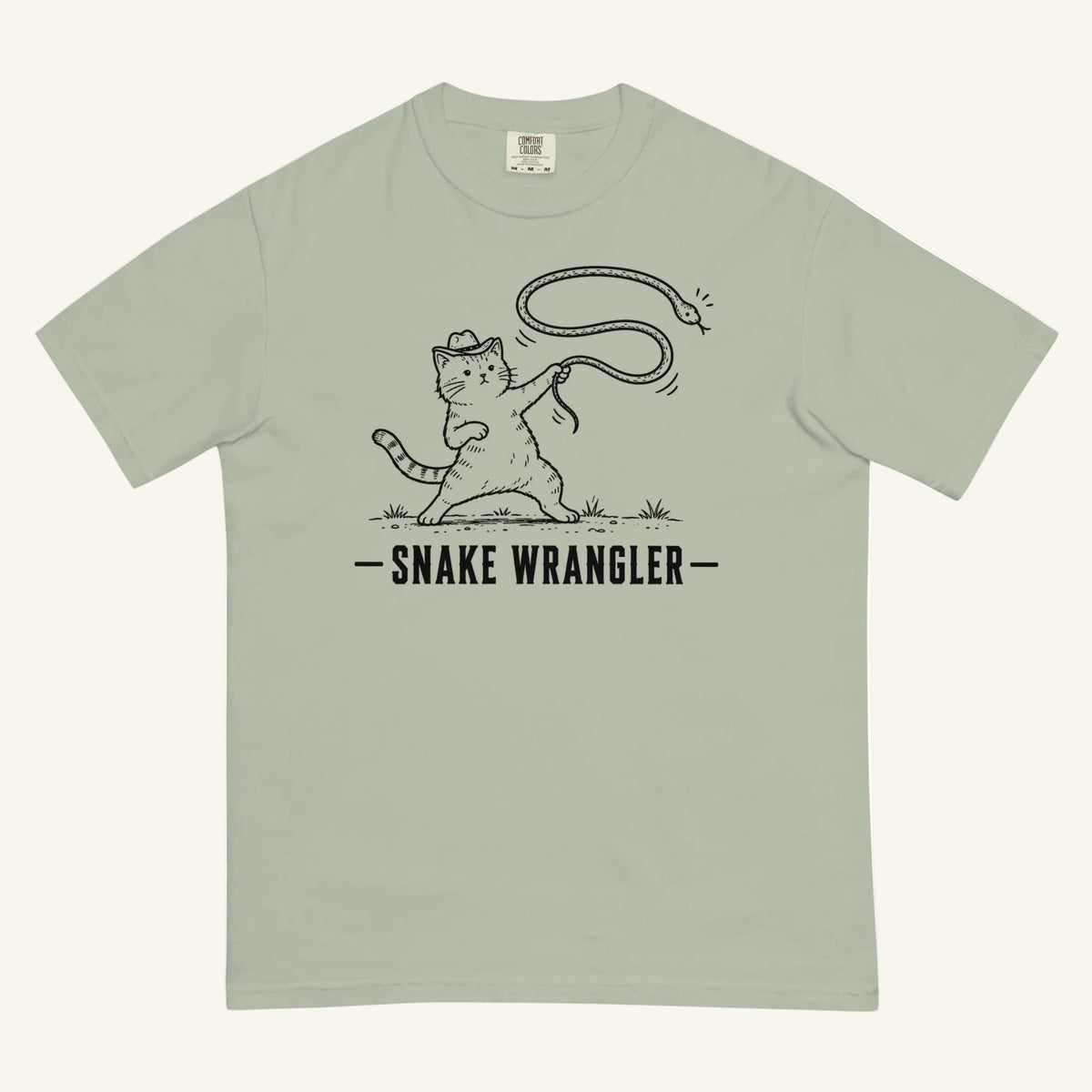 Snake Wrangler Florida snake graphic t-shirt in bay
