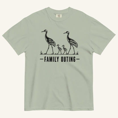 Family Outing Florida sandhill crane graphic t-shirt in bay