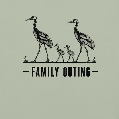 Family Outing Florida sandhill crane graphic in bay