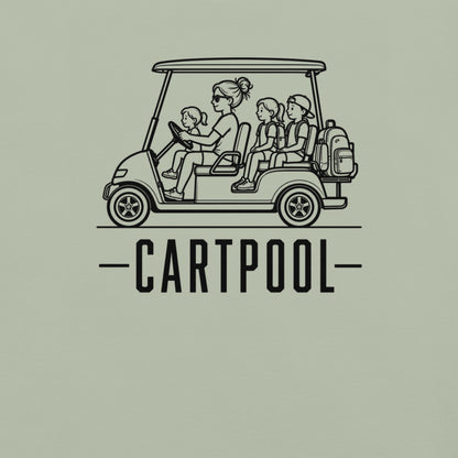Cartpool Florida golf cart family graphic in bay