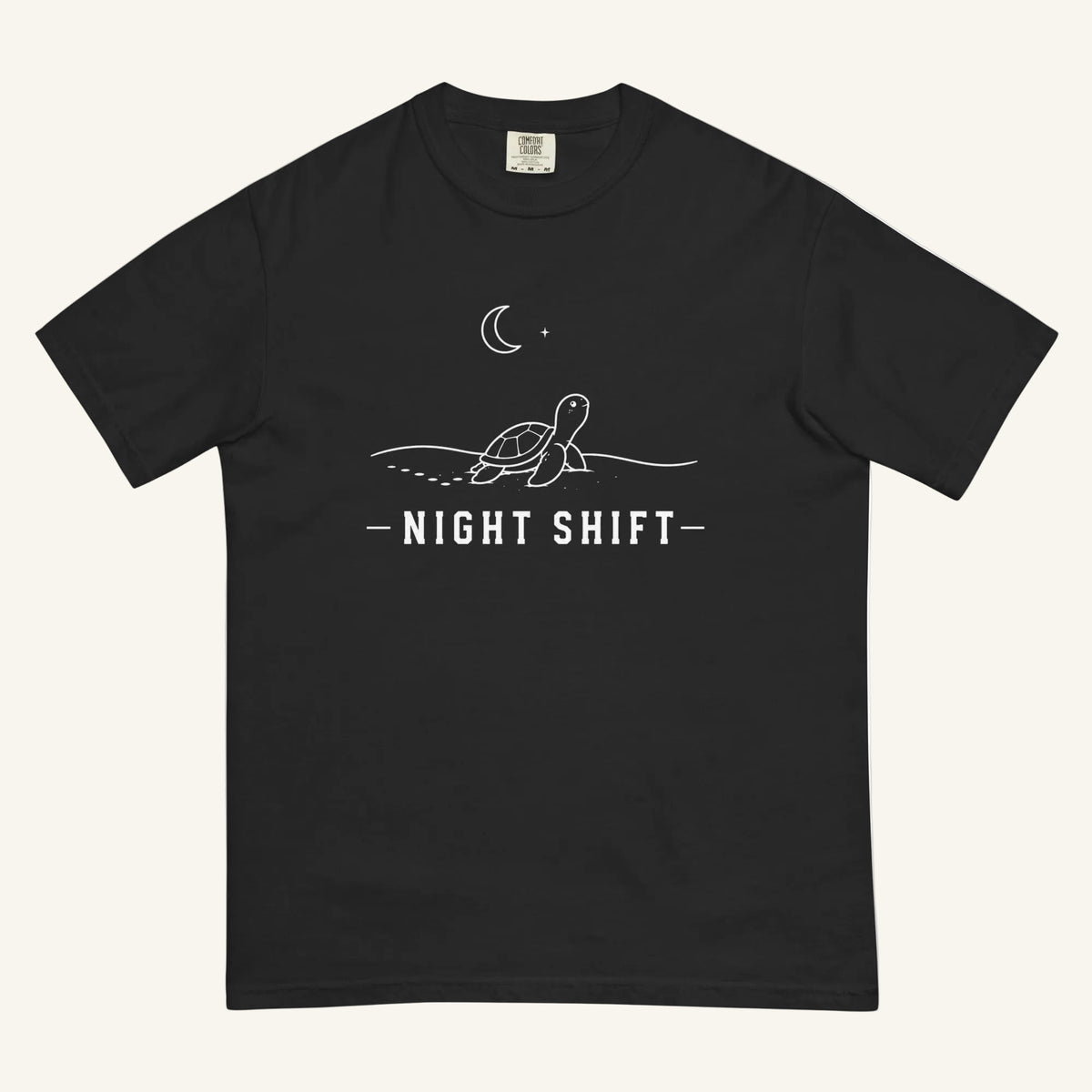 Night Shift Florida wildlife graphic t-shirt in black