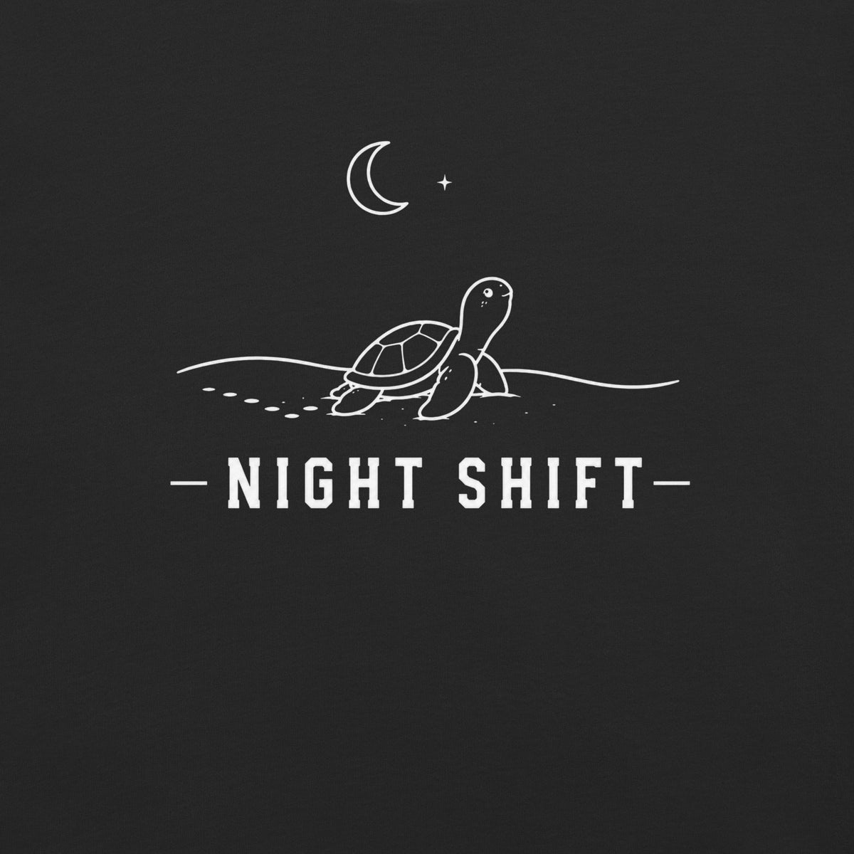 Night Shift Florida wildlife graphic in black