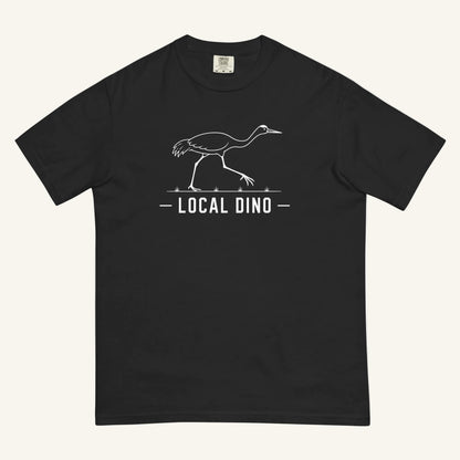 Local Dino Florida sandhill crane graphic t-shirt in black