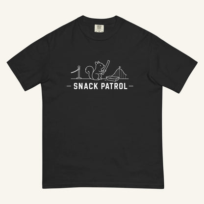 Snack Patrol Florida squirrel graphic t-shirt in black