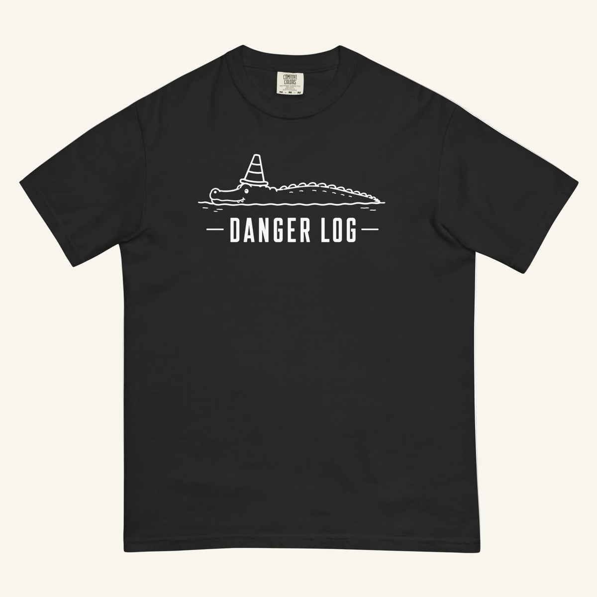 Danger Log Florida alligator graphic t-shirt in black