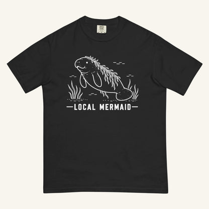 Local Mermaid Florida manatee graphic t-shirt in black