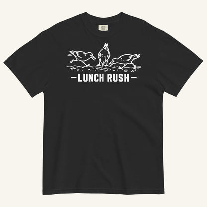 Lunch Rush Florida seagull graphic t-shirt in black