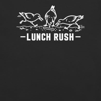 Lunch Rush Florida seagull graphic in black