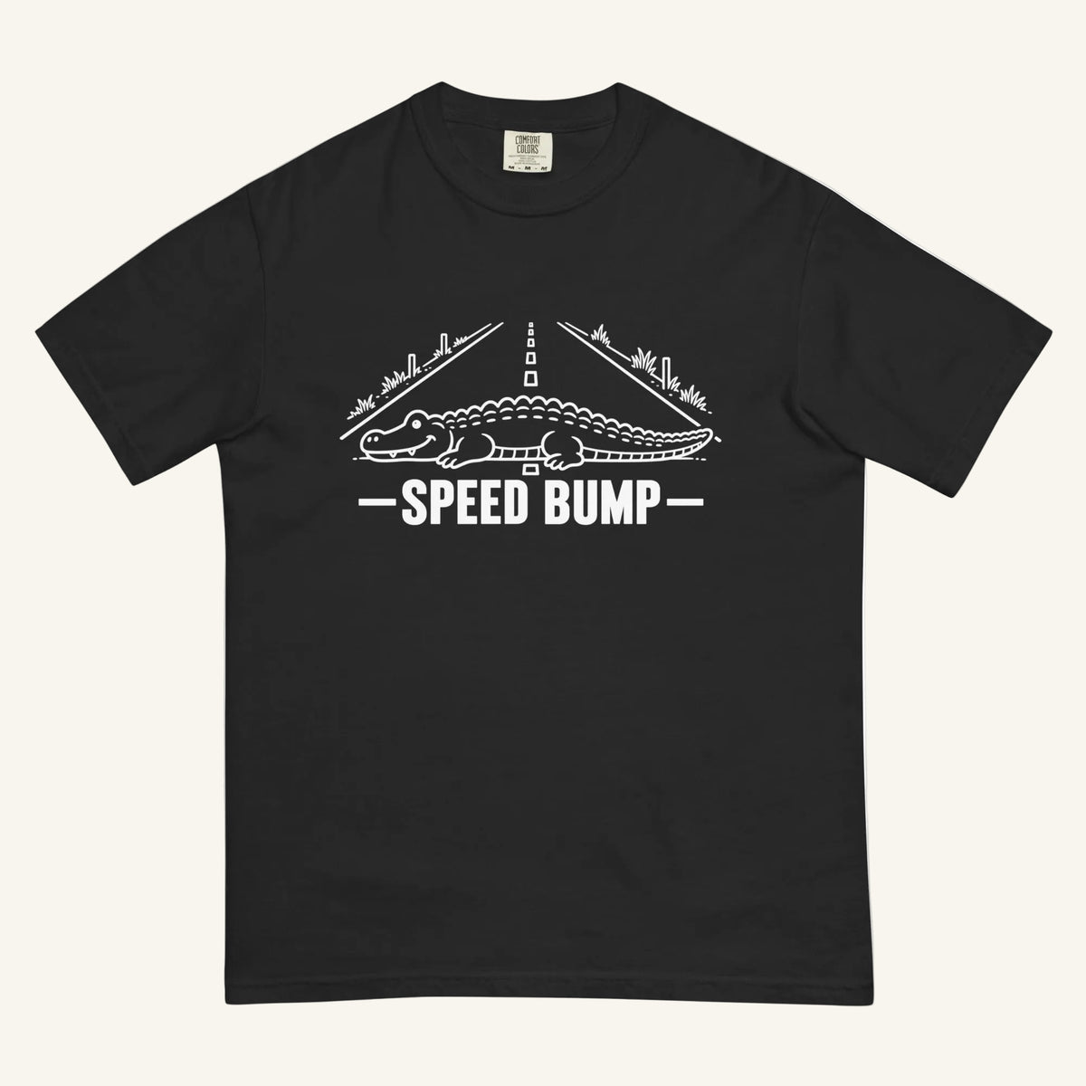 Speed Bump Florida alligator graphic t-shirt in black