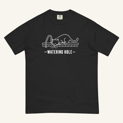 Watering Hole Florida wildlife graphic t-shirt in black