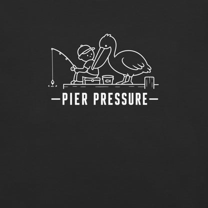 Pier Pressure Florida coastal wildlife graphic in black