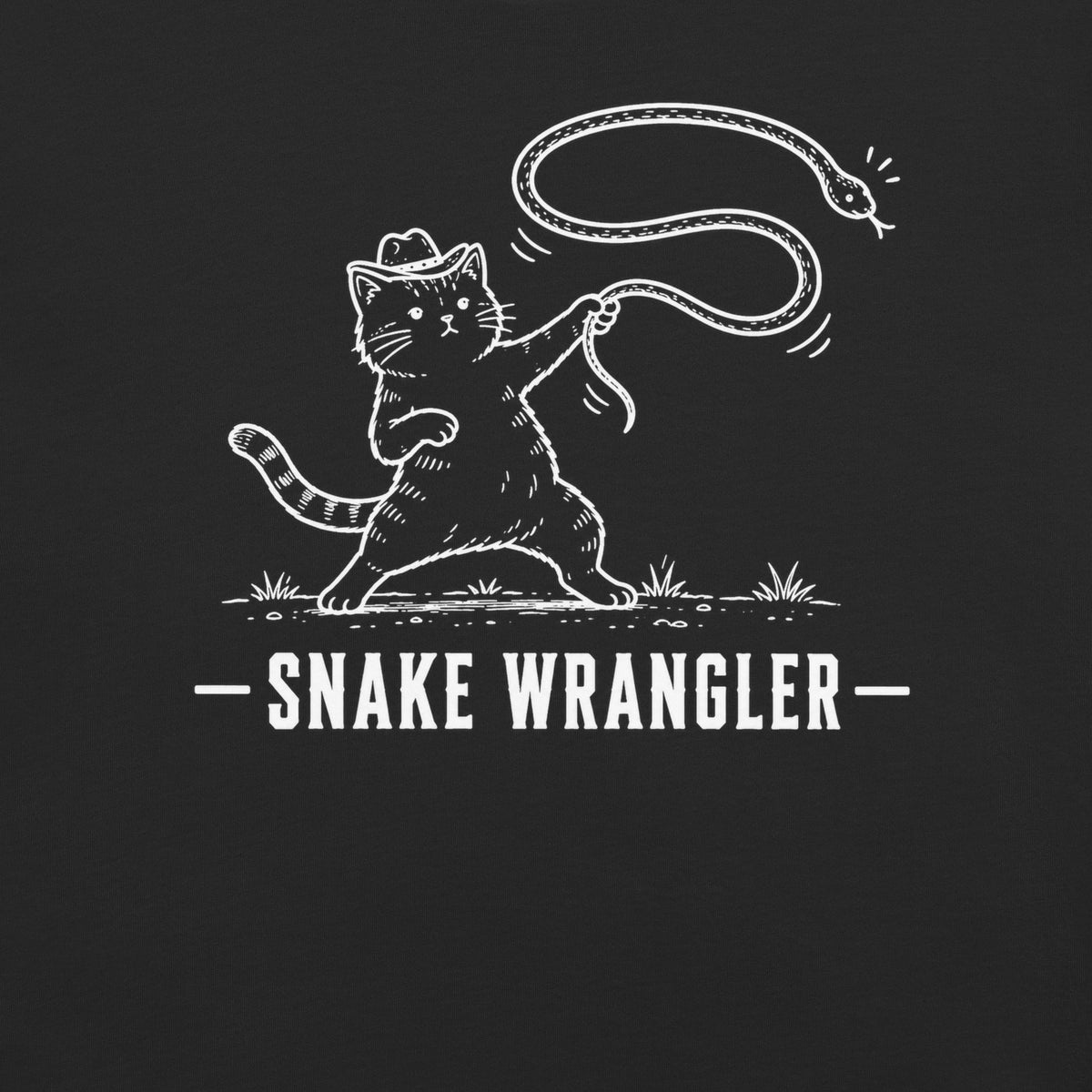 Snake Wrangler Florida snake graphic in black