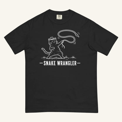Snake Wrangler Florida snake graphic t-shirt in black