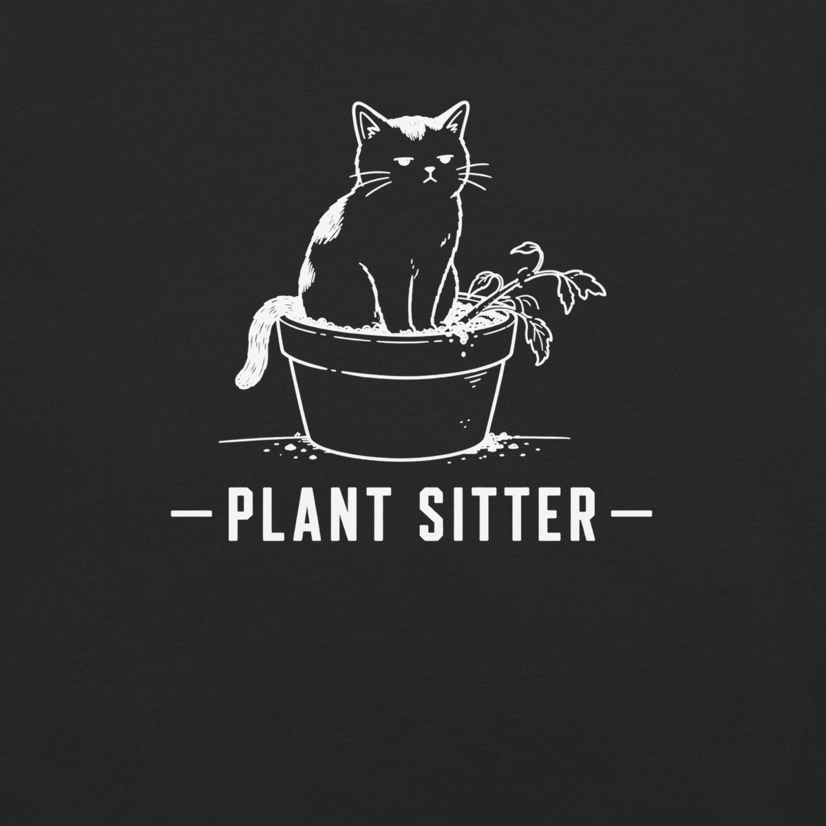 Plant Sitter Florida wildlife graphic in black