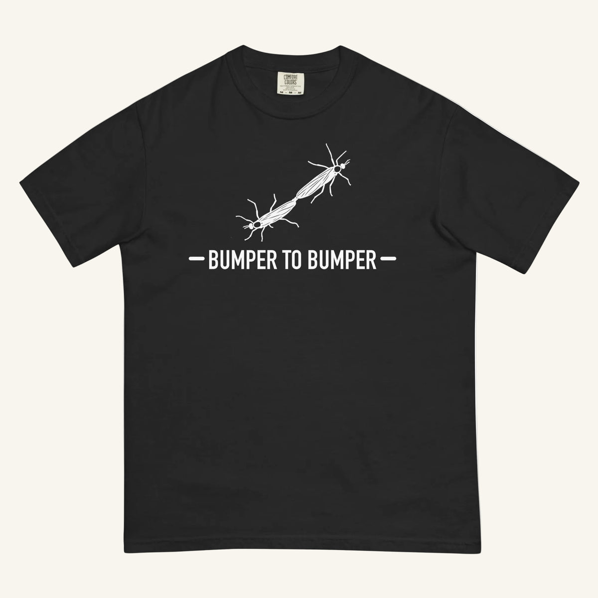 Bumper to Bumper Florida lovebug graphic t-shirt in black