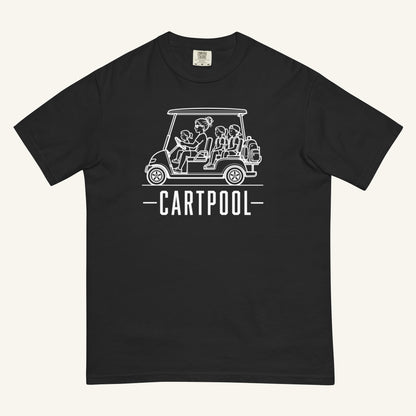 Cartpool Florida golf cart family graphic t-shirt in black