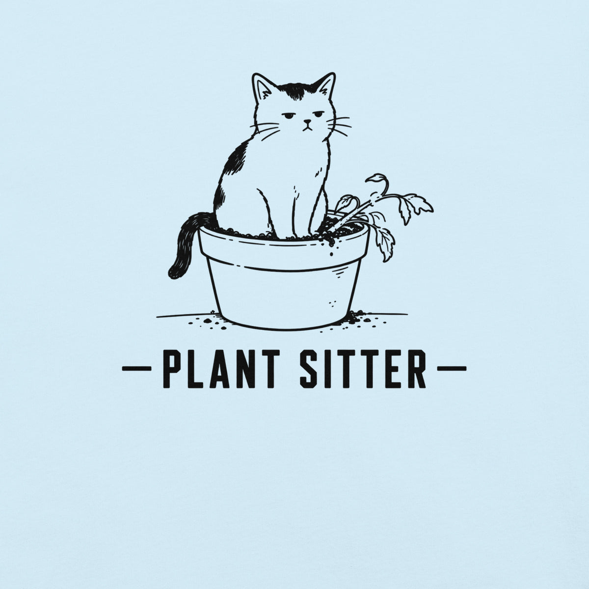 Plant Sitter Florida wildlife graphic in chambray