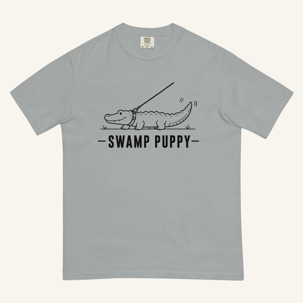 Swamp Puppy Florida alligator graphic t-shirt in granite