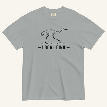Local Dino Florida sandhill crane graphic t-shirt in granite