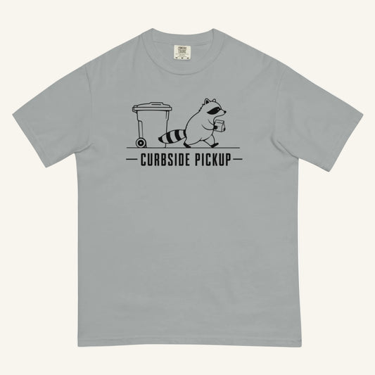 Curbside Pickup Florida raccoon graphic t-shirt in granite