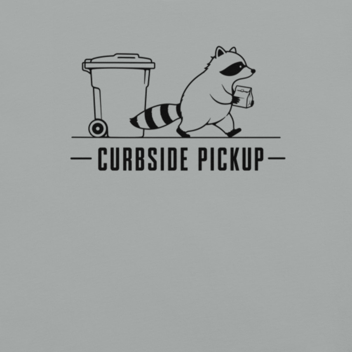 Curbside Pickup Florida raccoon graphic in granite