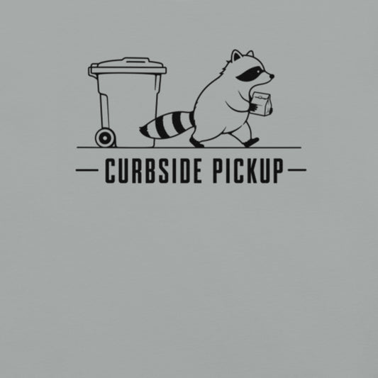 Curbside Pickup Florida raccoon graphic in granite