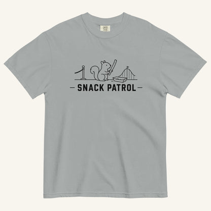 Snack Patrol Florida squirrel graphic t-shirt in granite