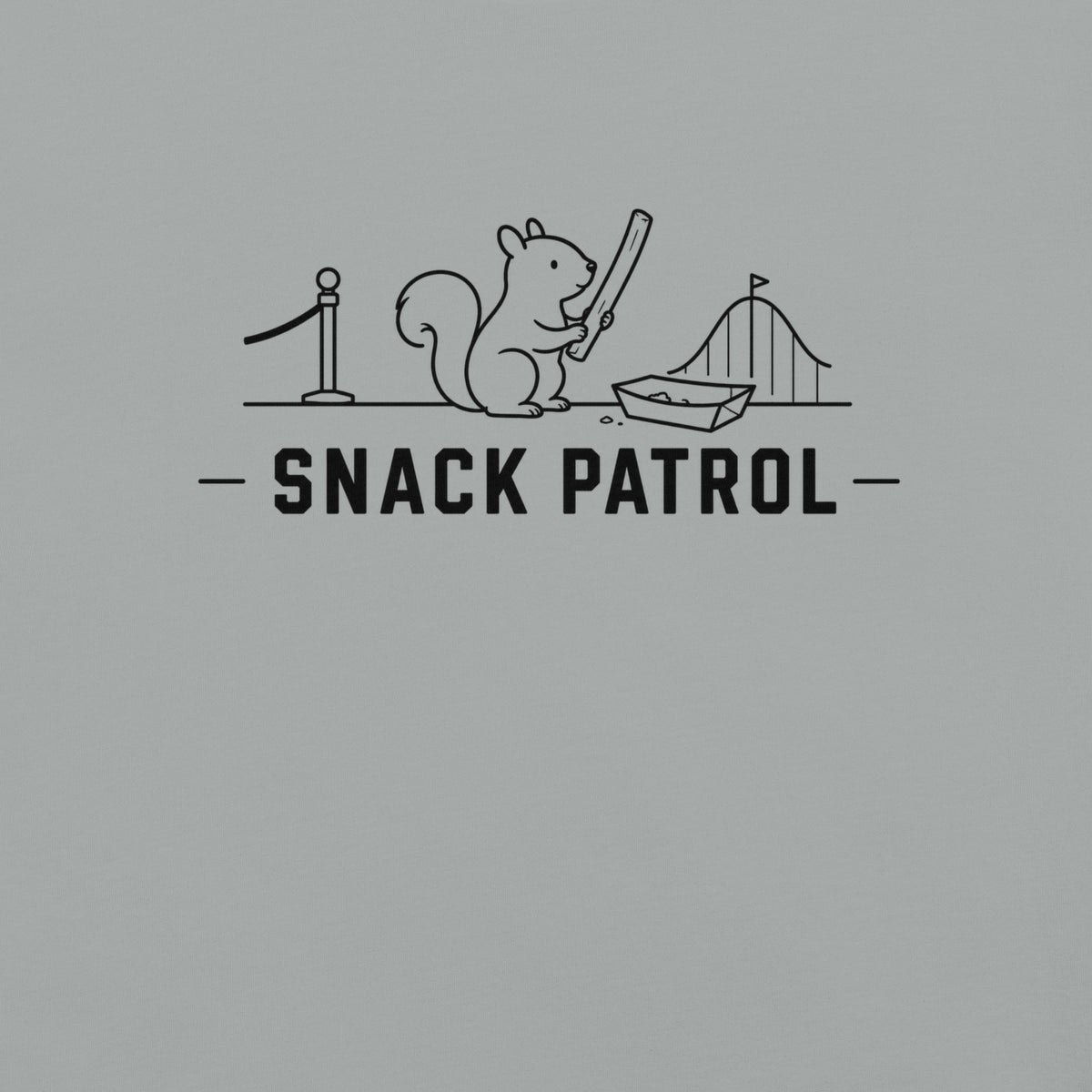 Snack Patrol Florida squirrel graphic in granite
