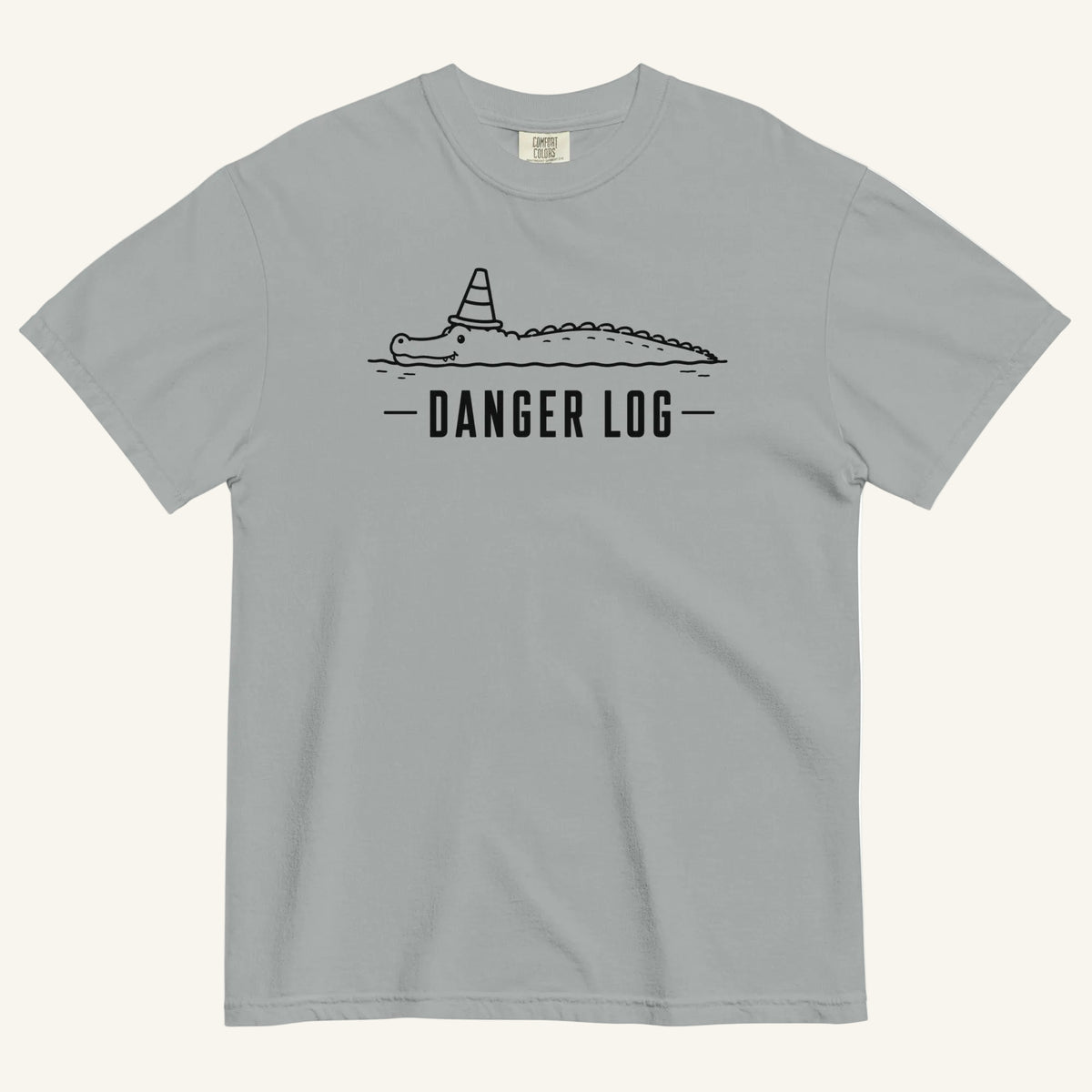 Danger Log Florida alligator graphic t-shirt in granite